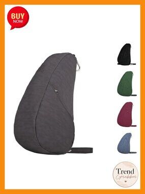 AmeriBag Healthy Back Bag Sling Nylon Crossbody Bag - 10" Baglett